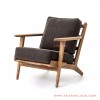 minimalist terrace chair with cushion brown ronald series 51