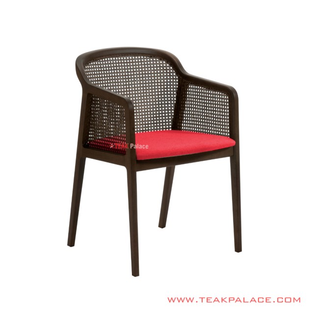 Patio Chair Colemi Teak Rattan Wicker Cushion Red patio chair colemi teak rattan wicker cushion red 60