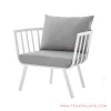 Kursi Teras Hanoi Minimalis Duco White