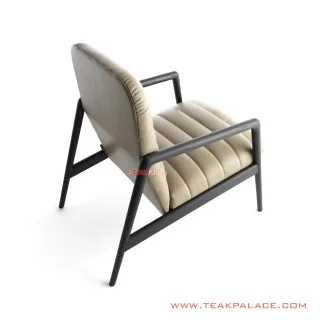 Kursi Santai Minimalis Baluto Hitam Jati