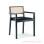 Canya Armchair Rotan Minimalis Hitam