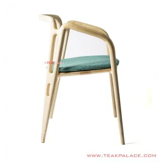 Buana Natural Terrace Chair with Minimalist Green Cushion Buana Natural Terrace Chair with Minimalist Green Cushion