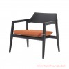 Teak Cushion Chair Black Fabric Orange Migelia Series teak cushion chair black fabric orange migelia series 64