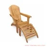 Kursi Santai Adiron Jaring With Stool Golden Teak Minimalis