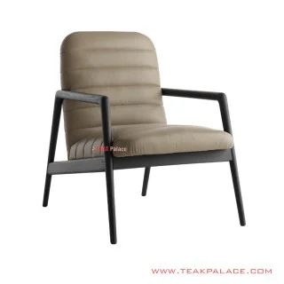 Kursi Santai Minimalis Baluto Hitam Jati