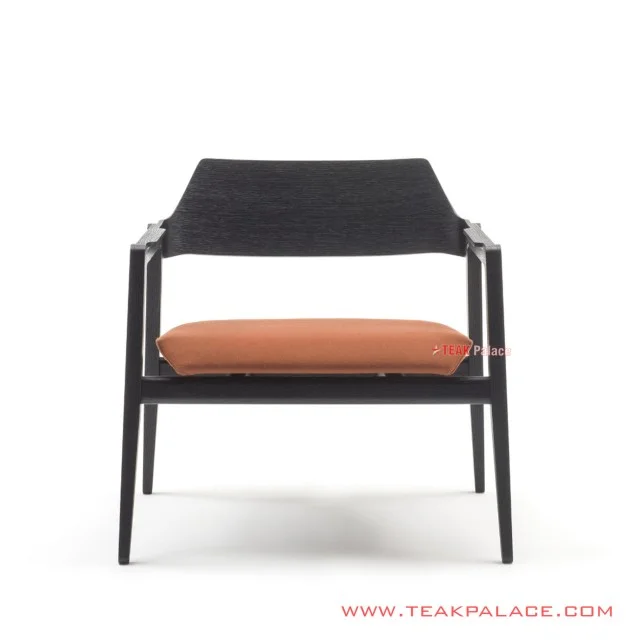 Kursi Teras Kayu Jati Hitam Cushion Orange Seri Migelia kursi teras kayu jati hitam cushion orange seri migelia 66