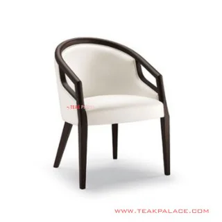 Kursi Minimalis Jati Oscar White Seri Fidea