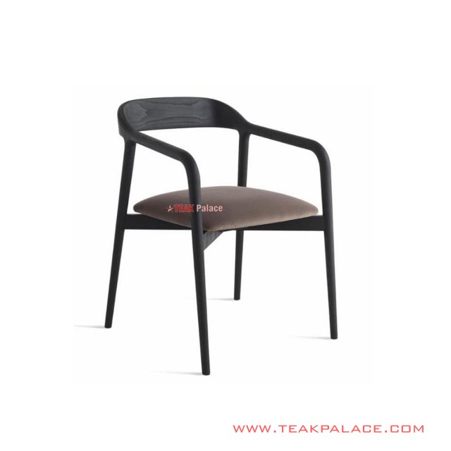 Asca Minimalist Black Teak Terrace Chair asca minimalist black teak terrace chair 60