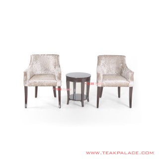 Set Kursi Teras Velar Jati Black Walnut Minimalis