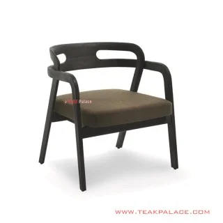 Kursi Teras Minimalis Jati Black Walnut Gunea