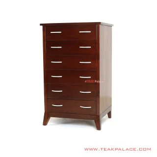Lemari Laci Visco 6 Drawer Jati Black Walnut Lemari Laci Visco 6 Drawer Jati Black Walnut