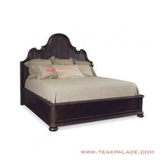 Beds Teak Wood Minimalist Rustic Black Aceh Series