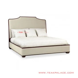 Tempat Tidur Mewah Minimalis Kayu Jati Seri Grand