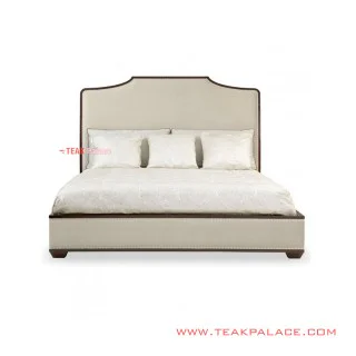 Tempat Tidur Mewah Minimalis Kayu Jati Seri Grand