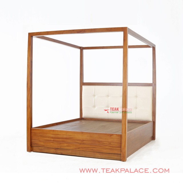 Minimalist Teak Bed Model Canopy Aries Series minimalist teak bed model canopy aries series 60