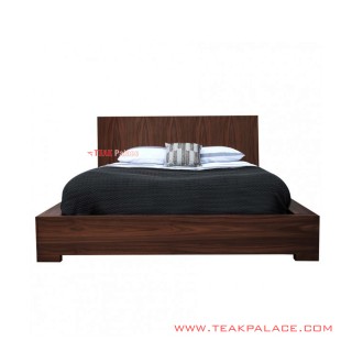 Dipan Minimalis Kayu Jati Salak Brown Tua Seri Ixus