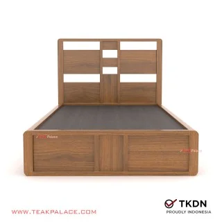 Dipan Laci Kayu Minimalis TKDN Omaha 100x200 Dipan Laci Kayu Minimalis TKDN Omaha 100x200