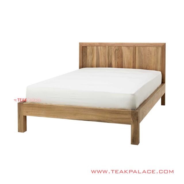 bed natural wood cirebon series 52