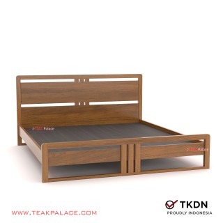 Tempat Tidur King Size Minimalis Jati Devina 180x200