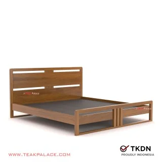 Tempat Tidur King Size Minimalis Jati Devina 180x200 Tempat Tidur King Size Minimalis Jati Devina 180x200