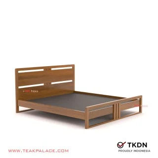 Tempat Tidur King Size Minimalis Jati Devina 180x200 Tempat Tidur King Size Minimalis Jati Devina 180x200