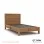 Edgar Salak Brown Minimalist Teak Wood Cots