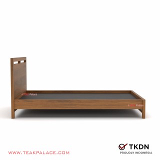 Tempat Tidur Single Minimalis Kayu Jati Ernest 120