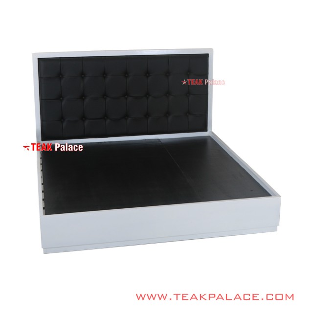 Tempat Tidur Kayu Jati Minimalis Duco Putih Hitam Seri Vista tempat tidur kayu jati minimalis duco putih hitam seri vista 60