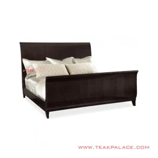 Tempat Tidur Minimalis Kayu Jati Seri Purwakarta