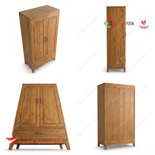 Lemari Kayu Jati Minimalis 2 Pintu Seri Ubud - Elegan & Kokoh Lemari Kayu Jati Minimalis 2 Pintu Seri Ubud - Elegan & Kokoh
