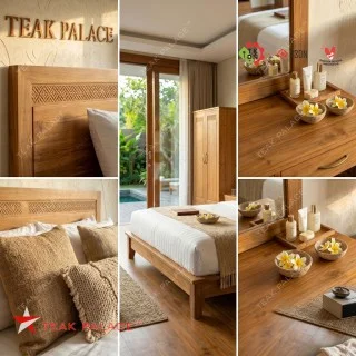 Set Tempat Tidur Kayu Jati Minimalis Seri Ubud Set Tempat Tidur Kayu Jati Minimalis Seri Ubud