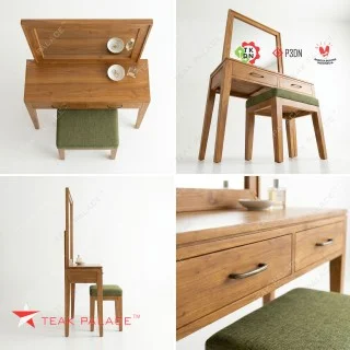 Jual Meja Rias Minimalis Kayu Jati Solid Set Seri Ubud- TEAK PALACE Jepara Jual Meja Rias Minimalis Kayu Jati Solid Set Seri Ubud- TEAK PALACE Jepara