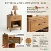 Nakas Minimalis Kayu Jati Seri Ubud 1 Laci Premium - Teak Palace Nakas Minimalis Kayu Jati Seri Ubud 1 Laci Premium - Teak Palace