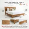 Dipan Kayu Jati Minimalis Seri Ubud (Ukuran Queen 160x200) - Elegan & Kokoh
