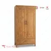 Lemari Kayu Jati Minimalis 2 Pintu Seri Ubud - Elegan & Kokoh