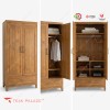 Lemari Kayu Jati Minimalis 2 Pintu Seri Ubud - Elegan & Kokoh Lemari Kayu Jati Minimalis 2 Pintu Seri Ubud - Elegan & Kokoh