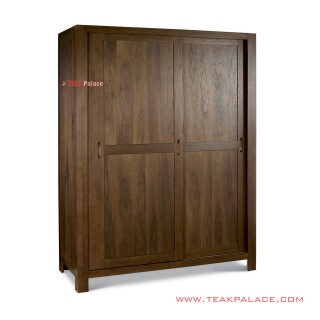 Lemari Pakaian Sliding Kayu Jati Seri Bogor