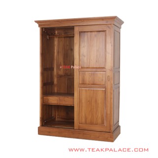 Lemari Jati 2 Pintu Sliding Minimalis Seri Robinson Lemari Jati 2 Pintu Sliding Minimalis Seri Robinson