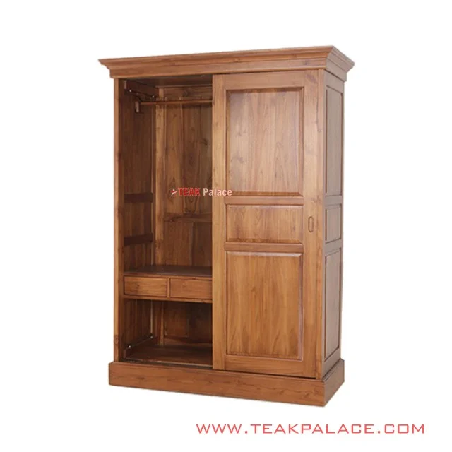 Lemari Jati 2 Pintu Sliding Minimalis Seri Robinson lemari jati 2 pintu sliding minimalis seri robinson 65