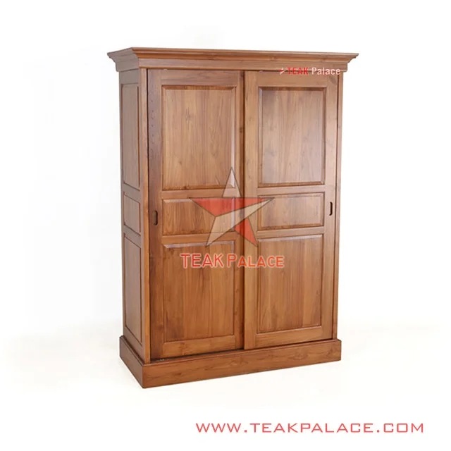Lemari Jati 2 Pintu Sliding Minimalis Seri Robinson lemari jati 2 pintu sliding minimalis seri robinson 64