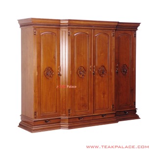 Lemari Pakaian 4 pintu Kayu Jati Ukir Pekalongan Lemari Pakaian 4 pintu Kayu Jati Ukir Pekalongan
