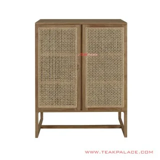 Lemari Pakaian Kayu Jati Natural Balqis Minimalis