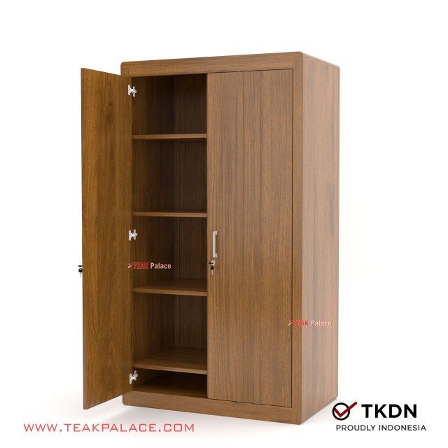 Minimalist Teak Wardrobe 2 Doors Omaha Series minimalist teak wardrobe 2 doors omaha series 63