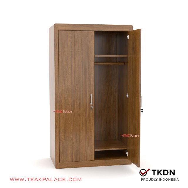 Minimalist Teak Wardrobe 2 Doors Omaha Series minimalist teak wardrobe 2 doors omaha series 61