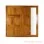 Wardrobe 2 Sliding Doors Golden Teak Gilang Series