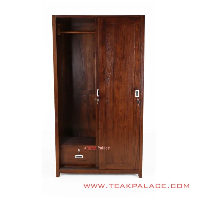 Lemari Pakaian 2 Pintu Sliding Kayu Jati Seri Masohi lemari pakaian 2 pintu sliding kayu jati seri masohi 66