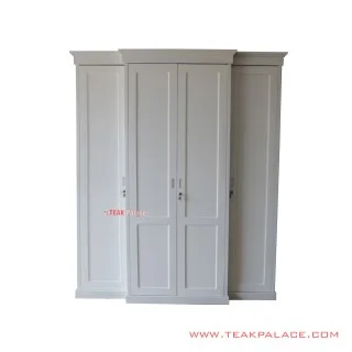 Lemari Pakaian Duco Putih 4 Pintu Seri Braga