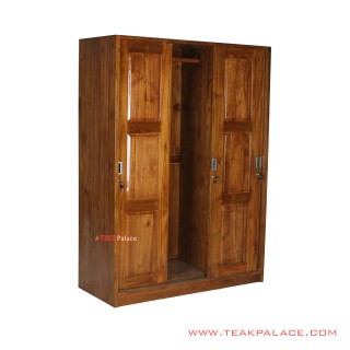 Wardrobe Light Salak Brown Teak Wood Gilang Series Wardrobe Light Salak Brown Teak Wood Gilang Series