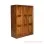 Lemari Pakaian Kayu Jati salak Brown Muda Seri Gilang