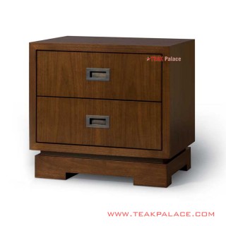 Nakas 2 Laci Minimalis Salak Brown Muda Seri Altama